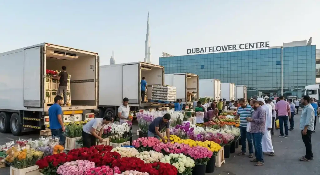 Flower industry in UAE flower cold room storage