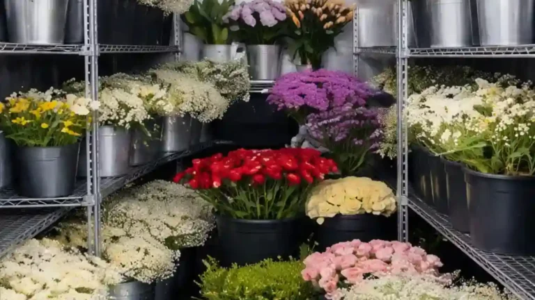 Cold room for flowers