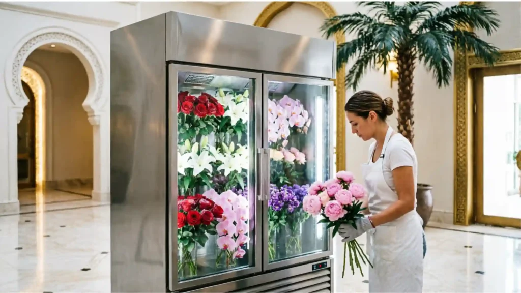 Commercial flower chiller buying guide for florists, wholesalers and hotels in UAE