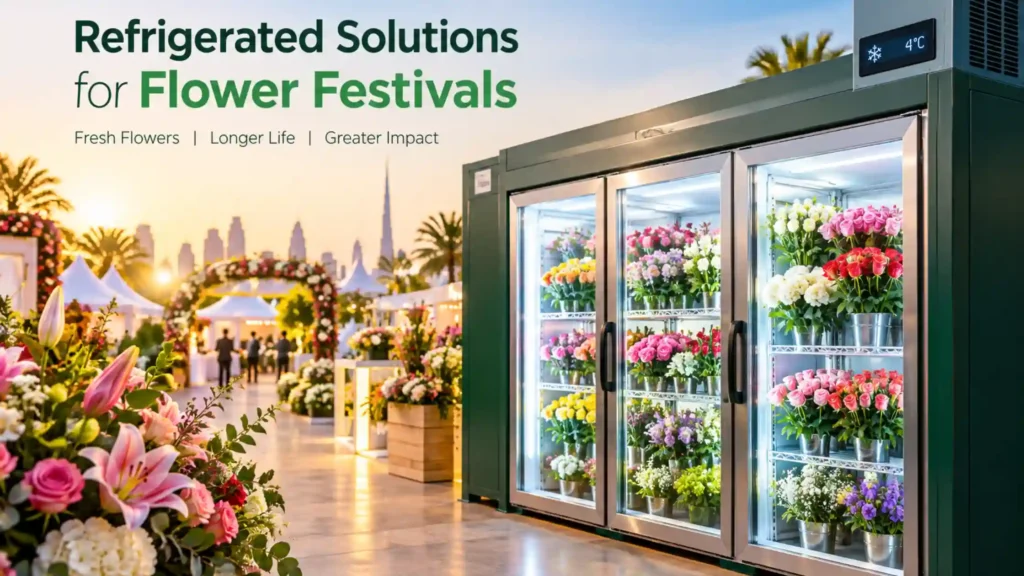 Refrigerated solutions for flower festivals by FlowerChiller.ae in the UAE