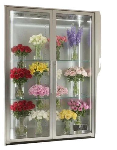 Double flower cooler for florists