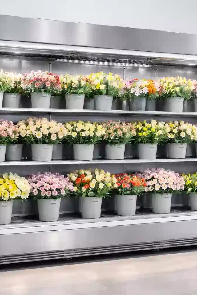 Cold room for floral chiller manufacturing